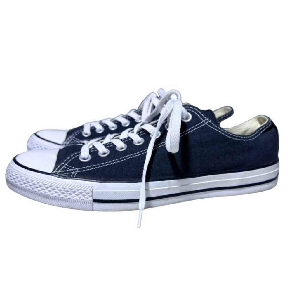 Converse Low Top Sneakers Lace Up Mens Size 9 Black - Picture 5 of 10